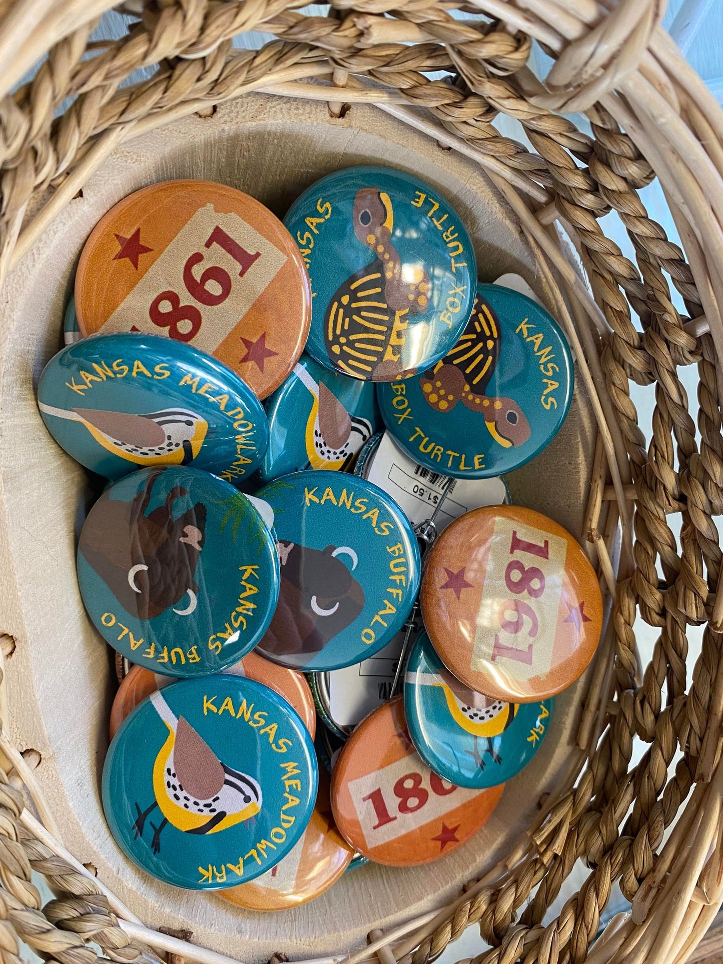 Buttons - Kansas Themed