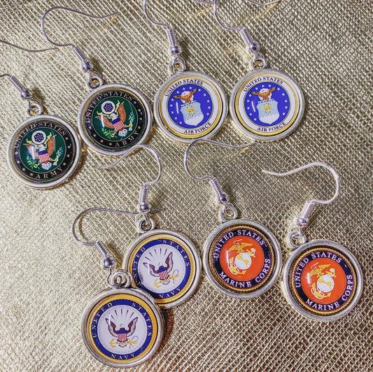 Earrings - Military Branches