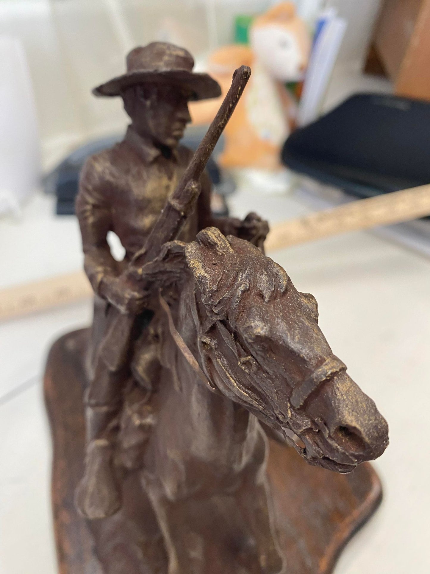 STATUE - Buffalo Soldier