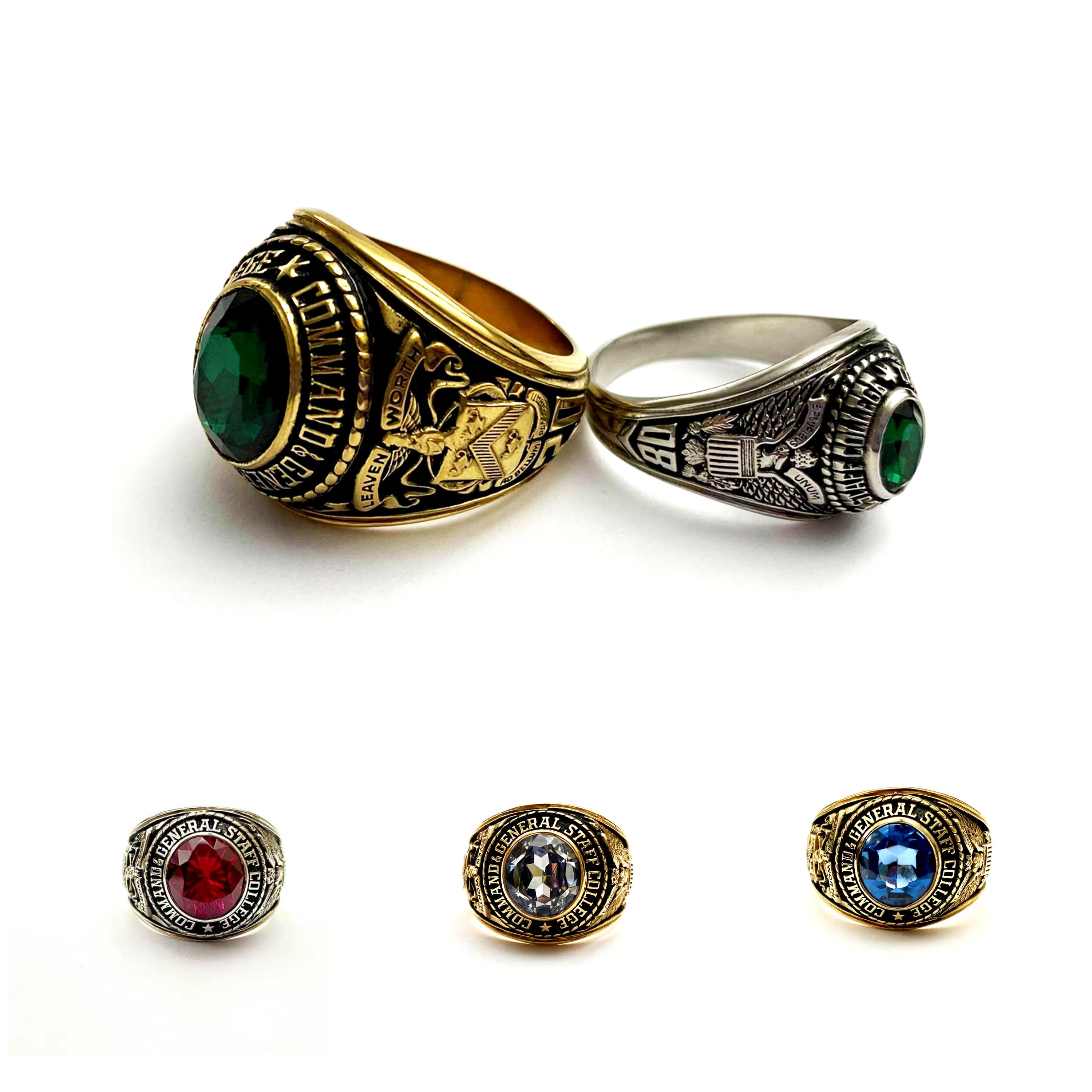 Military Class Ring Men's Stainless Steel United States Army