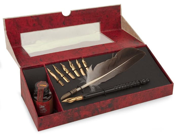 Feather Pen Set