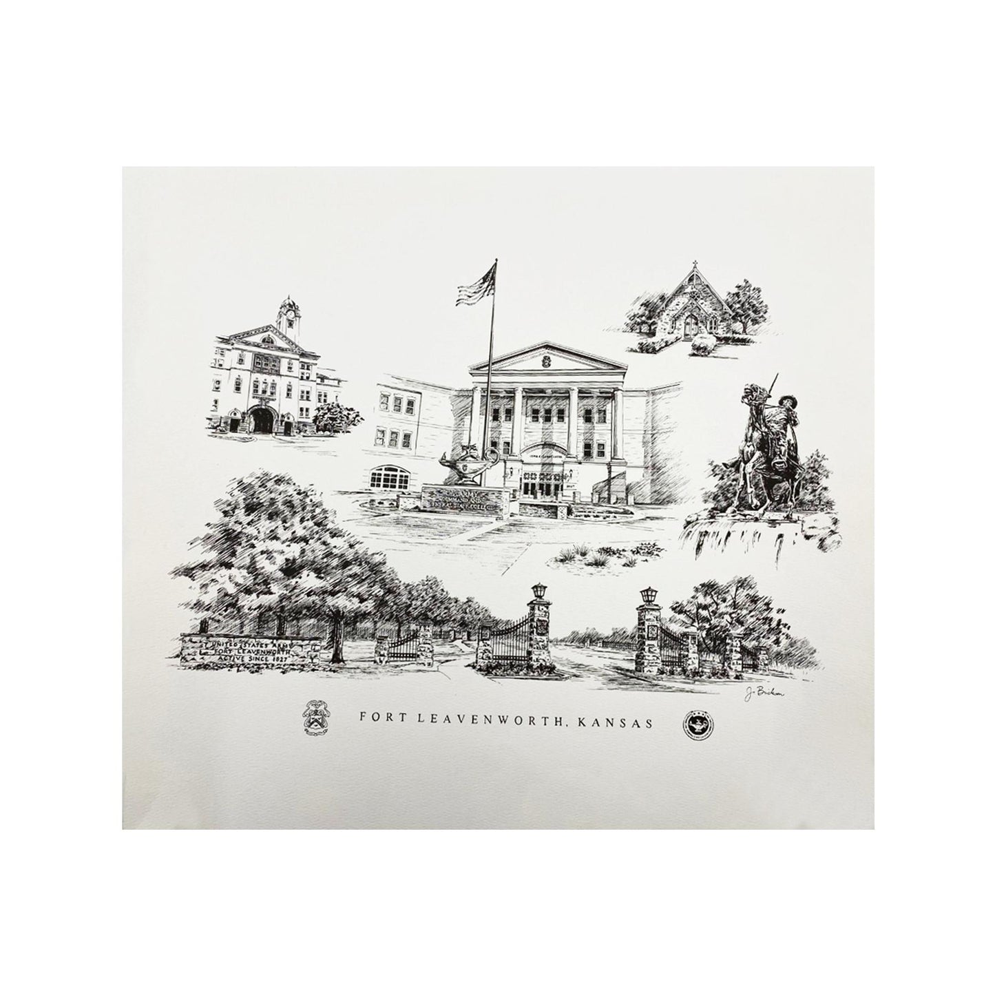 PRINT - Fort Leavenworth Collage