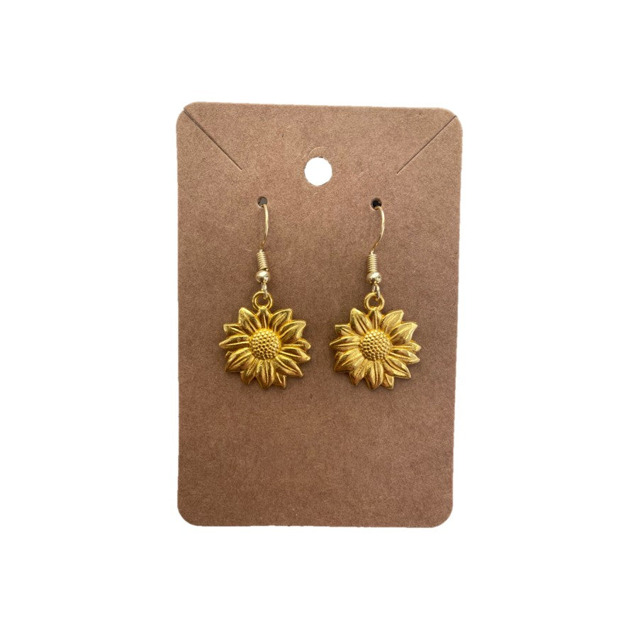 Earrings - Sunflower & Buffalo