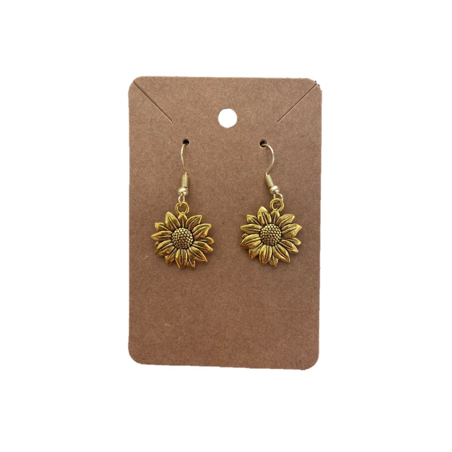 Earrings - Sunflower & Buffalo