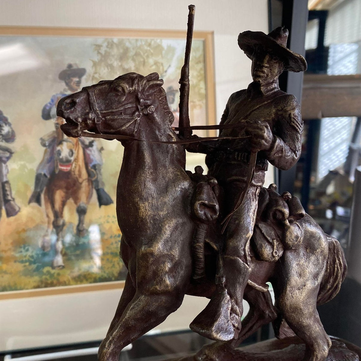 STATUE Buffalo Soldier CGSC Foundation Gift Shop