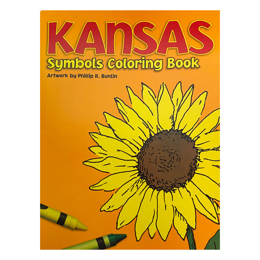 Kansas Symbols Coloring Book