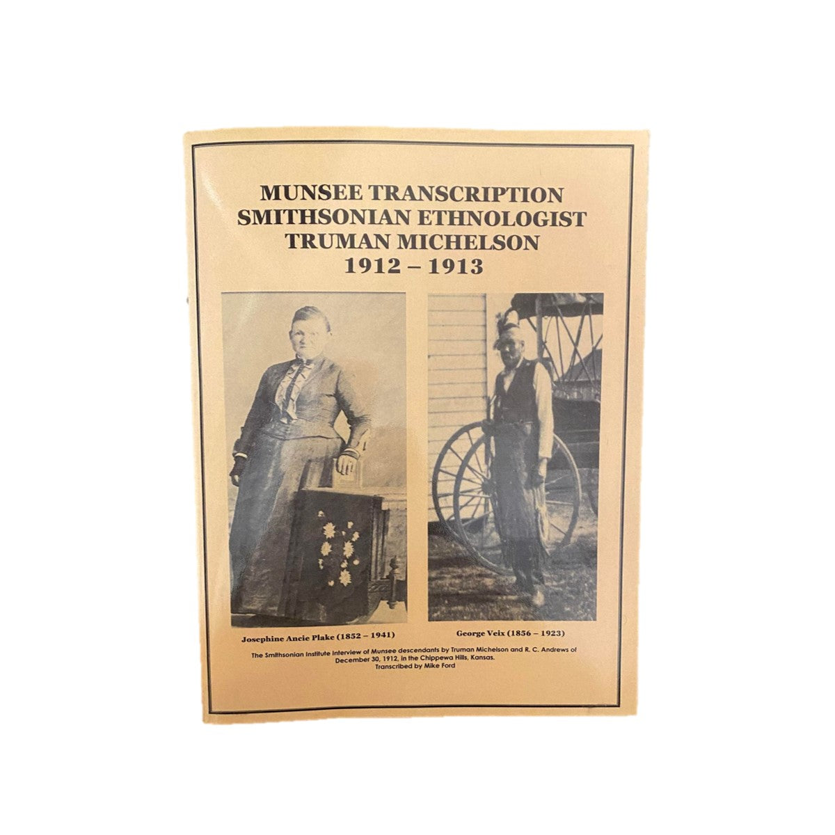 Munsee - Transcription Smithsonian Ethnologist