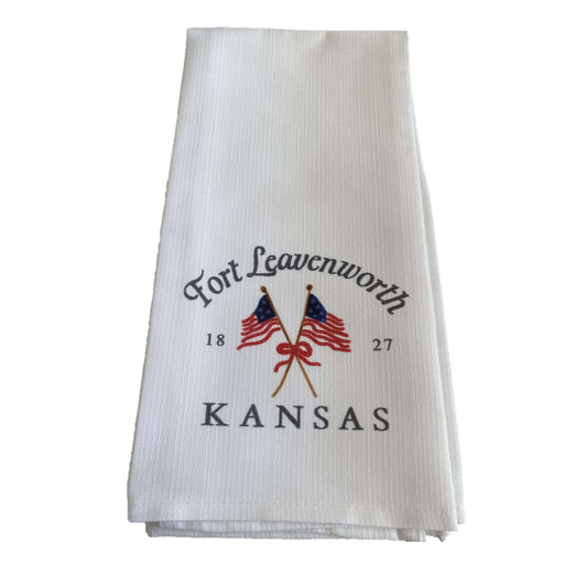 Tea Towel - Fort Leavenworth - Flags